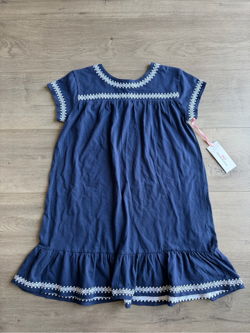 NWT Vineyard Vines Island Lattice Dress - Deep Bay (Navy) - size medium